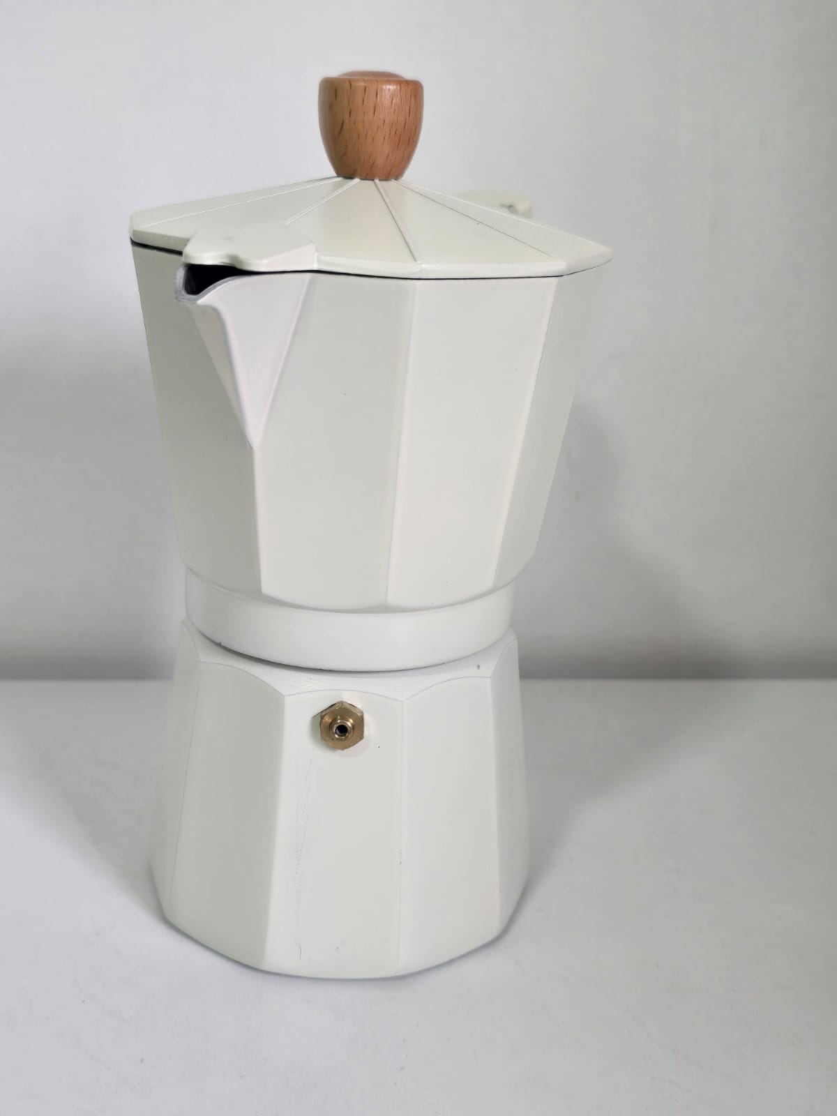 Cafetera italiana 600 ml blanca