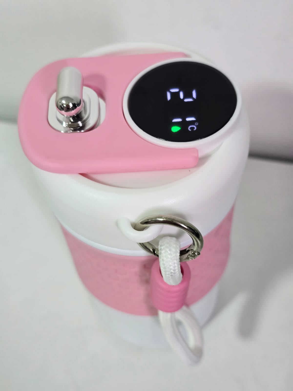 Vaso termico con indicador de temperatura
